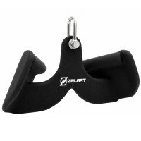 Рукоятка для тяги c узким хватом Pull Down Handle нескользящее покрытие Zelart TA-00061 размер 31х12х15см черный