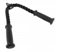 Канат гибкая тяга для трицепса с двойным хватом HIGHQ SPORT SC-801569 68см черный