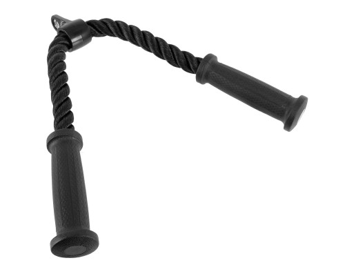 Канат гибкая тяга для трицепса с двойным хватом HIGHQ SPORT SC-801569 68см черный