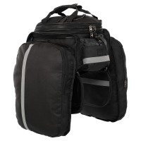 Сумка-кофр велосипедная на задний багажник двухсторонняя панье SP-Sport TB15 2 кофра черный