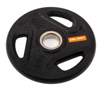 Блины диски композитные с тройным хватом и металлической втулкой Zelart TA-4791-5 51мм 5кг черный