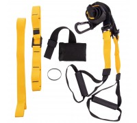 Петли тренировочные SP-Sport FI-6437 черный-желтый