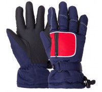 Перчатки горнолыжные теплые детские SP-Sport C-7706-1 M-XL Темно-синий-красный