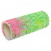 Роллер массажный цилиндр (ролик мфр) 33см Grid Combi Roller SP-Sport FI-9367 Салатовый-розовый
