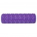 Роллер массажный цилиндр (ролик мфр) заполненный пеной 45см Grid Bubble Roller SP-Sport FI-9391 Фиолетовый
