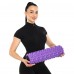 Роллер массажный цилиндр (ролик мфр) заполненный пеной 45см Grid Bubble Roller SP-Sport FI-9391 Фиолетовый
