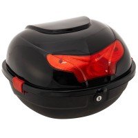 Кофр центральный для мотоцикла багажник задний SP-Sport MS-5787 размер 31х33х22см черный-красный