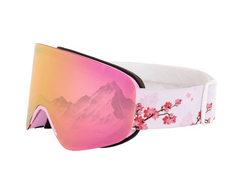 Очки горнолыжные со съемной магнитной линзой SP-Sport BC-5813 розовый
