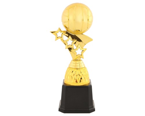 Фигура наградная спортивная SP-Sport Волейбольный мяч JZ2428C высота 22см золото