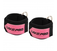 Лямки для ног LADY ANKLE STRAP LiveUp LP8754 2шт розовый-черный