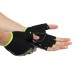 Перчатки спортивные ZELART WorkOut BC-2428 размер S-XL черный-салатовый