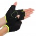 Перчатки спортивные ZELART WorkOut BC-2428 размер S-XL черный-салатовый
