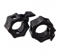Замки для грифа с фиксатором Lock-Jaw PRO SHUANG CAI SPORTS TA-4600-50 2шт 50мм черный