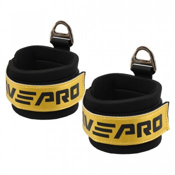 Лямки для ног ANKLE STRAP LiveUp LP8777 2шт черный-золотой