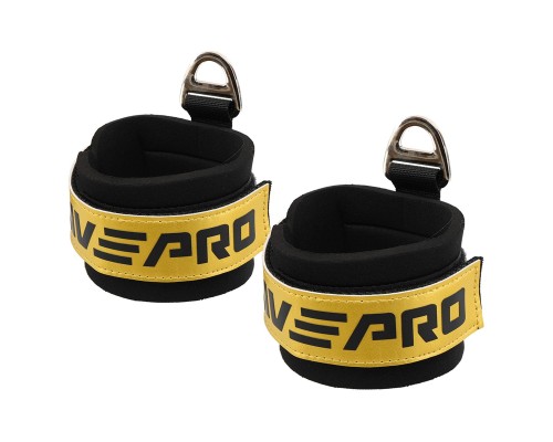 Лямки для ног ANKLE STRAP LiveUp LP8777 2шт черный-золотой