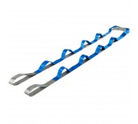 Лента стропа с петлями для растяжки Stretch Strap SP-Sport FI-0175 10 петель Серый-синий