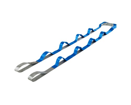 Лента стропа с петлями для растяжки Stretch Strap SP-Sport FI-0175 10 петель Серый-синий