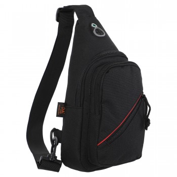 Сумка-слинг тактическая с одной лямкой SILVER KNIGHT TY-6028 размер 30х17х5см 3л Черный