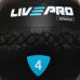 Мяч набивной медицинский для кроссфита WALL BALL LiveUp LP8103-4 4кг черный