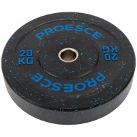 Бамперные диски из структурной резины Bumper Plates Record TA-4782-20 51мм 20кг черный-синий