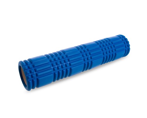 Роллер массажный цилиндр (ролик мфр) 61см Grid 3D Roller SP-Sport FI-4941 Синий