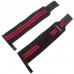 Бинты кистевые для жима STRENGTH WRIST WRAPS Zelart SB-167070 2шт черный-красный