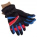 Перчатки горнолыжные теплые детские SP-Sport C-51-1 M-XL Черный-красный-синий