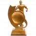 Статуэтка наградная спортивная Футболист SP-Sport C-1623-A5 размер 14х10х5см золото
