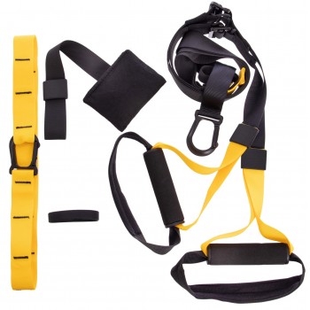 Петли тренировочные SP-Sport FI-6441 черный-желтый Петли тренировочные SP-Sport FI-6441 черный-желтый