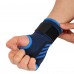 Фиксатор запястья эластичный спортивный с фиксирующим ремнем SIBOTE ST-7442 One size 1шт черный-синий