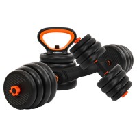 Набор трансформер гантели гиря штанга упоры 6в1 FED TA-4769 35кг черный