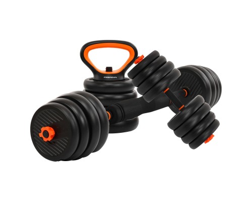 Набор трансформер гантели гиря штанга упоры 6в1 FED TA-4769 35кг черный