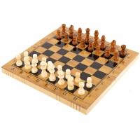 Шахматы шашки нарды 3 в 1 набор настольных игр из бамбука SP-Sport A3116 размер 29,5x29,5см