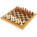 Шахматы шашки нарды 3 в 1 набор настольных игр из бамбука SP-Sport A3116 размер 29,5x29,5см