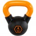 Гиря тренировочная цельная обрезиненная с окрашенной ручкой LiveUp Urethane competition kettlebell UAZE5336-4 вес 4кг черный-оранжевый Гиря тренировочная цельная обрезиненная с окрашенной ручкой LiveUp Urethane competition kettlebell UAZE5336-4 вес 4кг черный-оранжевый