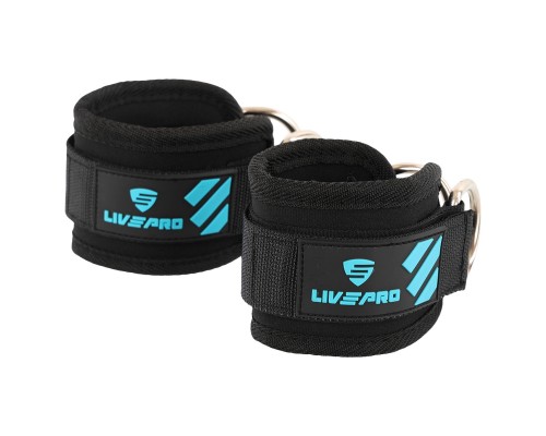 Лямки для ног TRAINING ANKLE STRAPS LiveUp LP8711 2шт черный