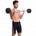 Штанга фиксированная изогнутая обрезиненная Rubber Hexagon Barbell Zelart TA-6231-40 длина-95см 40кг черный