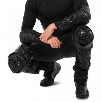 Комплект мотозащиты наколенники и налокотники SCOYCO K58H58 M-L черный Черный
