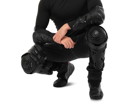 Комплект мотозащиты наколенники и налокотники SCOYCO K58H58 M-L черный Черный