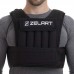Жилет утяжелитель с регулировкой веса Zelart FI-2630-10 вес-10 кг черный