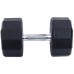 Гантели цельные профессиональные с полиуретановым покрытием LiveUp LP8003-38 2шт по 38кг черный-синий
