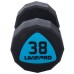 Гантели цельные профессиональные с полиуретановым покрытием LiveUp LP8003-38 2шт по 38кг черный-синий