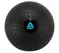 Слэмбол мяч набивной для кроссфита и фитнеса Slam Ball LiveUp LP8105-15 15кг черный