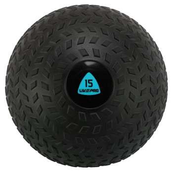 Слэмбол мяч набивной для кроссфита и фитнеса Slam Ball LiveUp LP8105-15 15кг черный