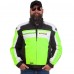 Мотокуртка с защитой NERVE MS-0277 L-XL черный-салатовый-белый