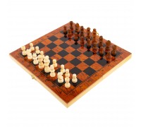 Шахматы шашки нарды 3 в 1 набор настольных игр деревянные SP-Sport IG-G29 размер 29,5см x 29,5cм