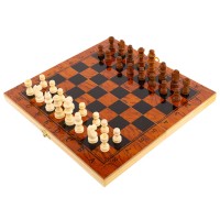 Шахматы шашки нарды 3 в 1 набор настольных игр деревянные SP-Sport IG-G29 размер 29,5см x 29,5cм