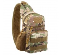Сумка-слинг тактическая с одной лямкой Military Rangers ZK-9102 размер 28x16x10см 5л Камуфляж Multicam