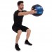 Мяч набивной для кросфита волбол WALL BALL Zelart FI-5168-10 10кг черный-синий