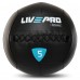 Мяч набивной медицинский для кроссфита WALL BALL LiveUp LP8103-5 5кг черный